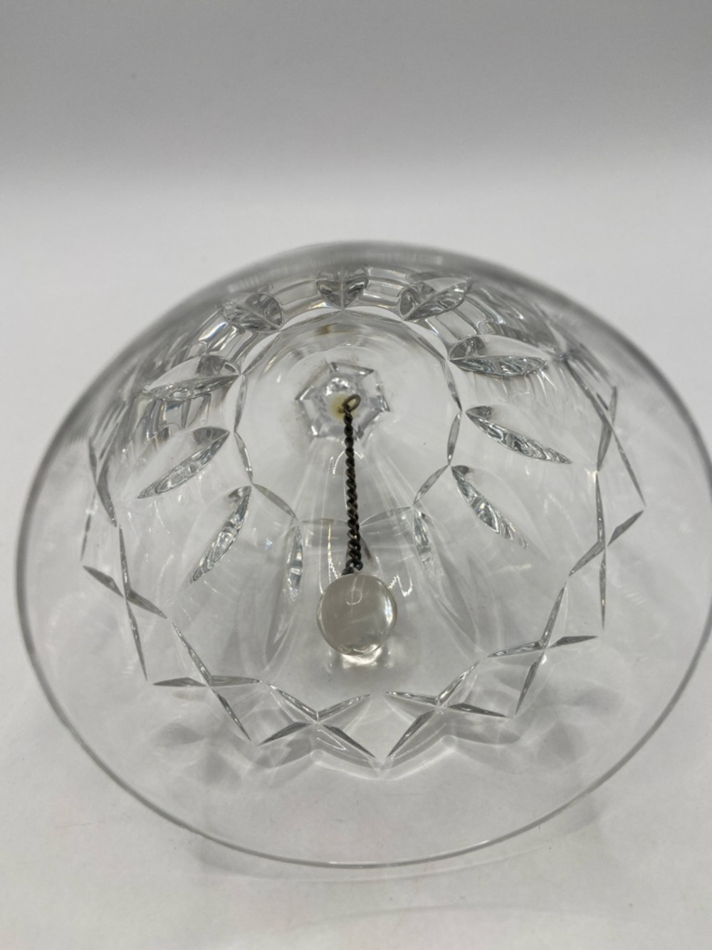 Vintage Atlantis Clear Full Lead Crystal Dinner Bell - Picture 6 of 6
